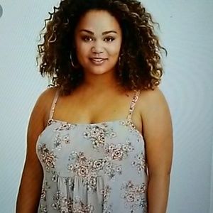 Torrid walnut floral gauze cami. NWT